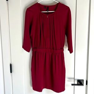 Mango: Suit Collection: Shift Dress Burgundy in US 4 or EUR S